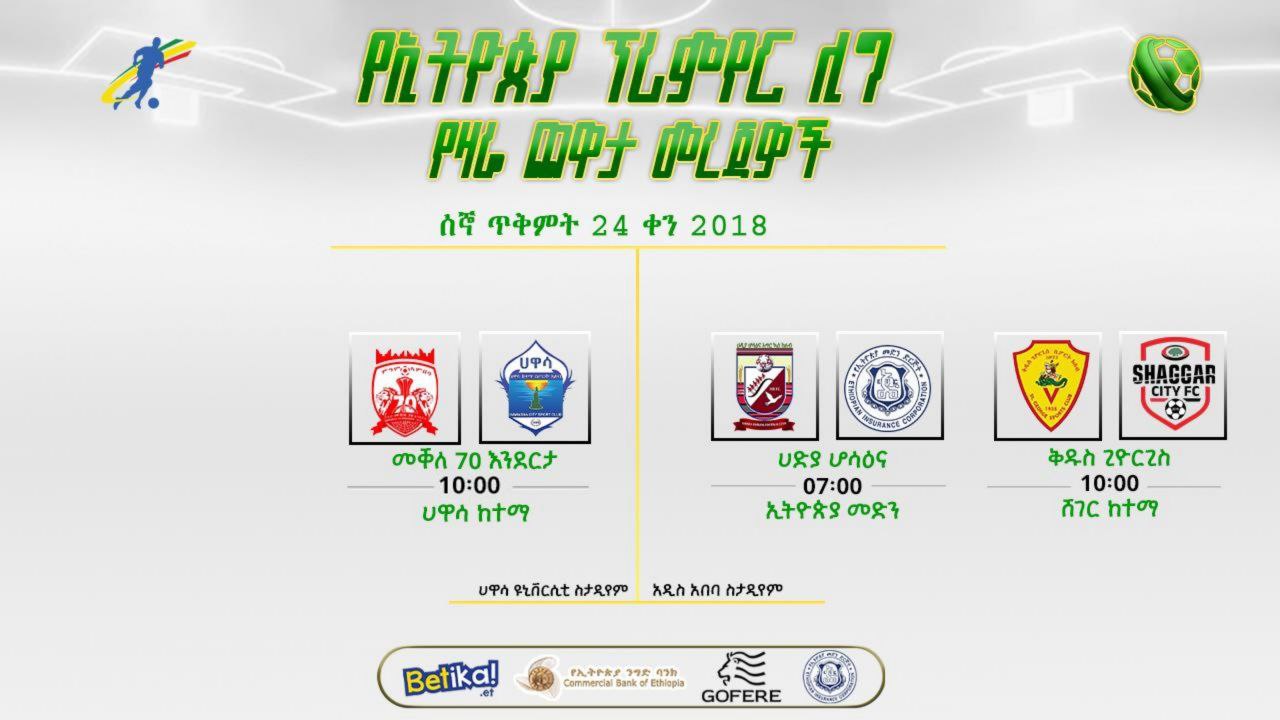 ቅድመ ጨዋታ መረጃዎች | የአራተኛ ሳምንት የሁለተኛ ቀን ጨዋታዎች