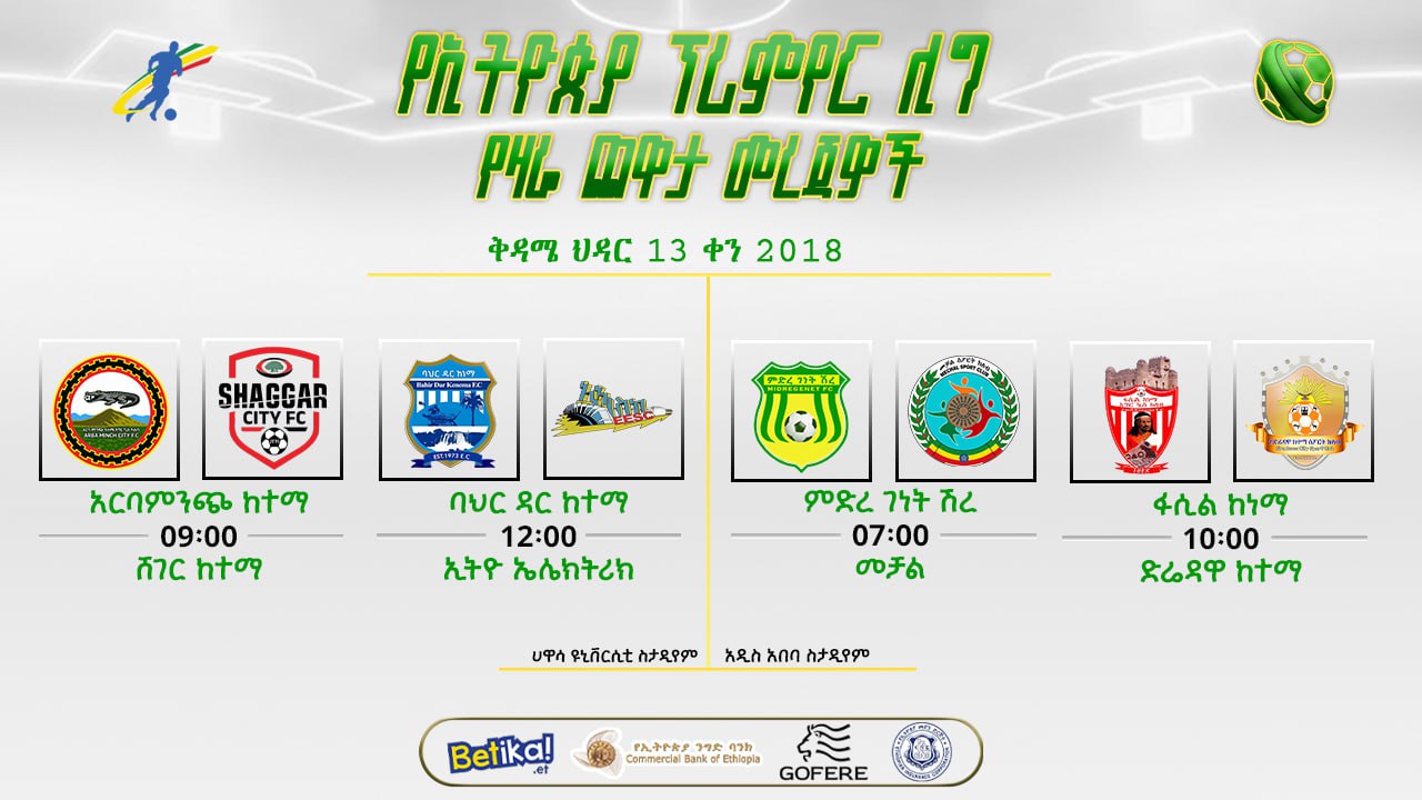 መረጃዎች | የ6ኛ ሳምንት የመጨረሻ ቀን