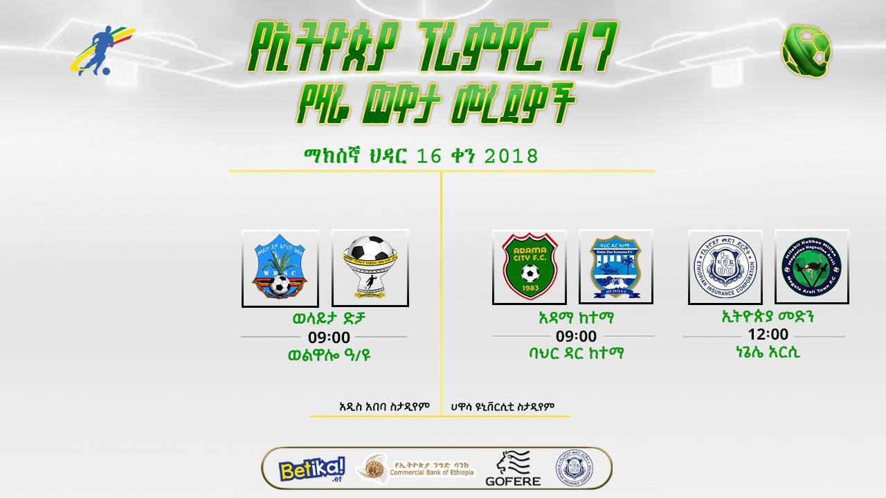 ቅድመ ጨዋታ መረጃዎች | የ7ኛ ሳምንት የመጀመሪያ ቀን