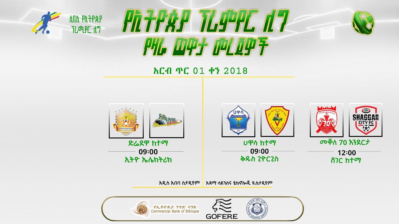 መረጃዎች| የ14ኛ ሳምንት የሁለተኛ ቀን ጨዋታዎች