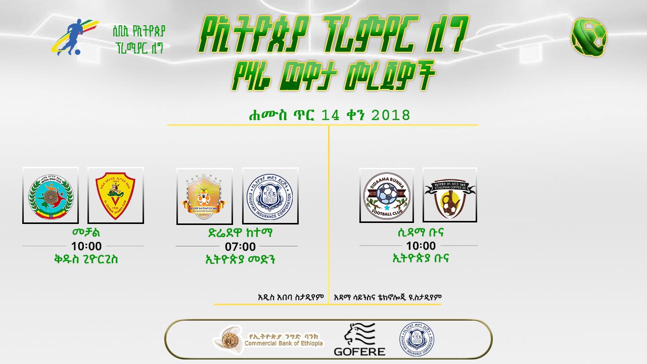 ቅድመ ጨዋታ መረጃዎች | የ16ኛ ሳምንት የመጨረሻ ቀን ጨዋታዎች