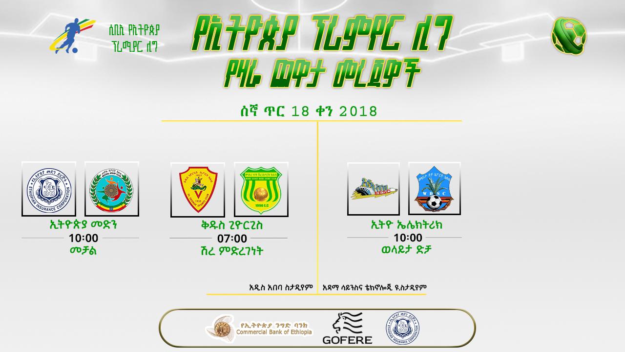 መረጃዎች | የ17ኛ ሳምንት ሁለተኛ ቀን ጨዋታዎች