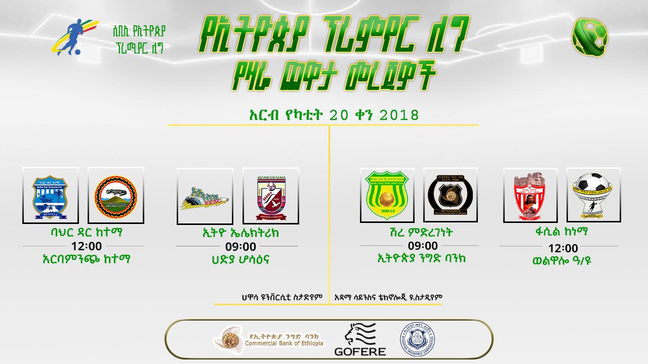 ቅድመ ጨዋታ መረጃዎች | የ21ኛ ሳምንት ሦስተኛ ቀን ጨዋታዎች