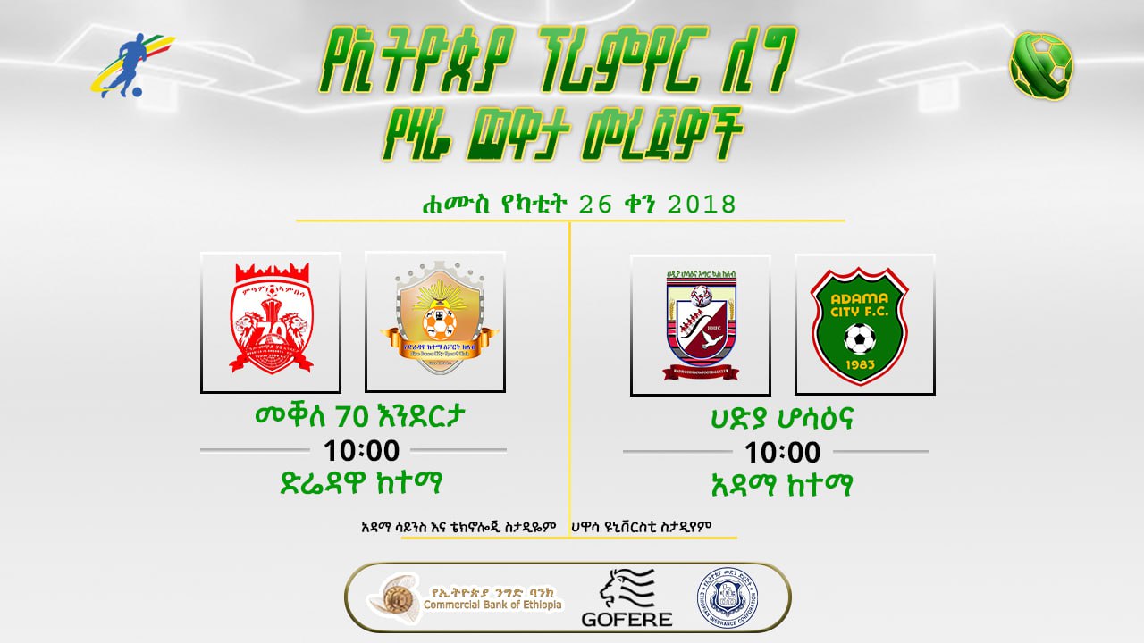 ቅድመ ጨዋታ መረጃዎች | የ22ኛ ሳምንት የመጨረሻ ቀን ጨዋታዎች