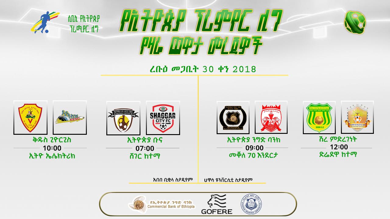 ቅድመ ጨዋታ መረጃዎች | የ26ኛ ሳምንት የመጀመሪያ ቀን ጨዋታዎች