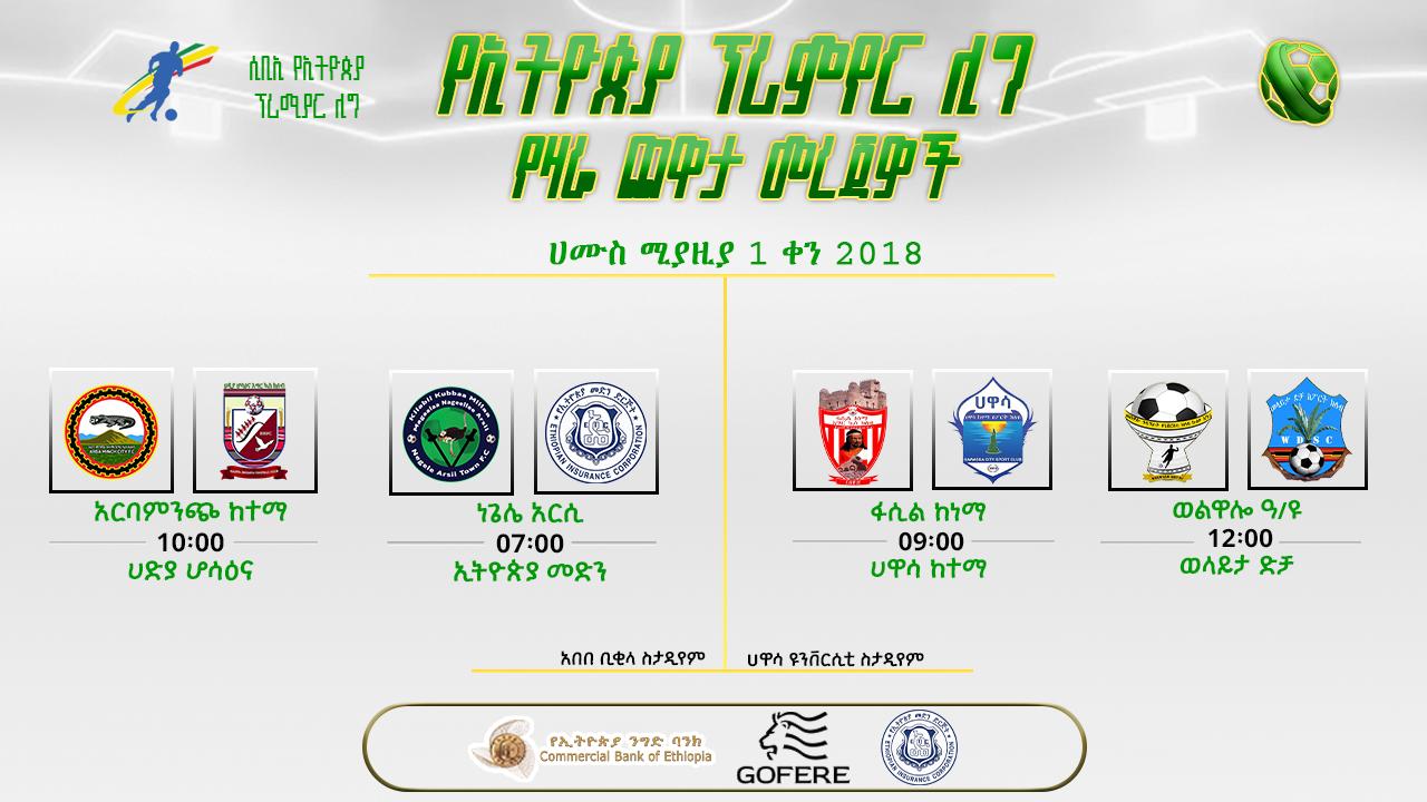 ቅድመ ጨዋታ መረጃዎች | የ26ኛ ሳምንት የሁለተኛ ቀን ጨዋታዎች