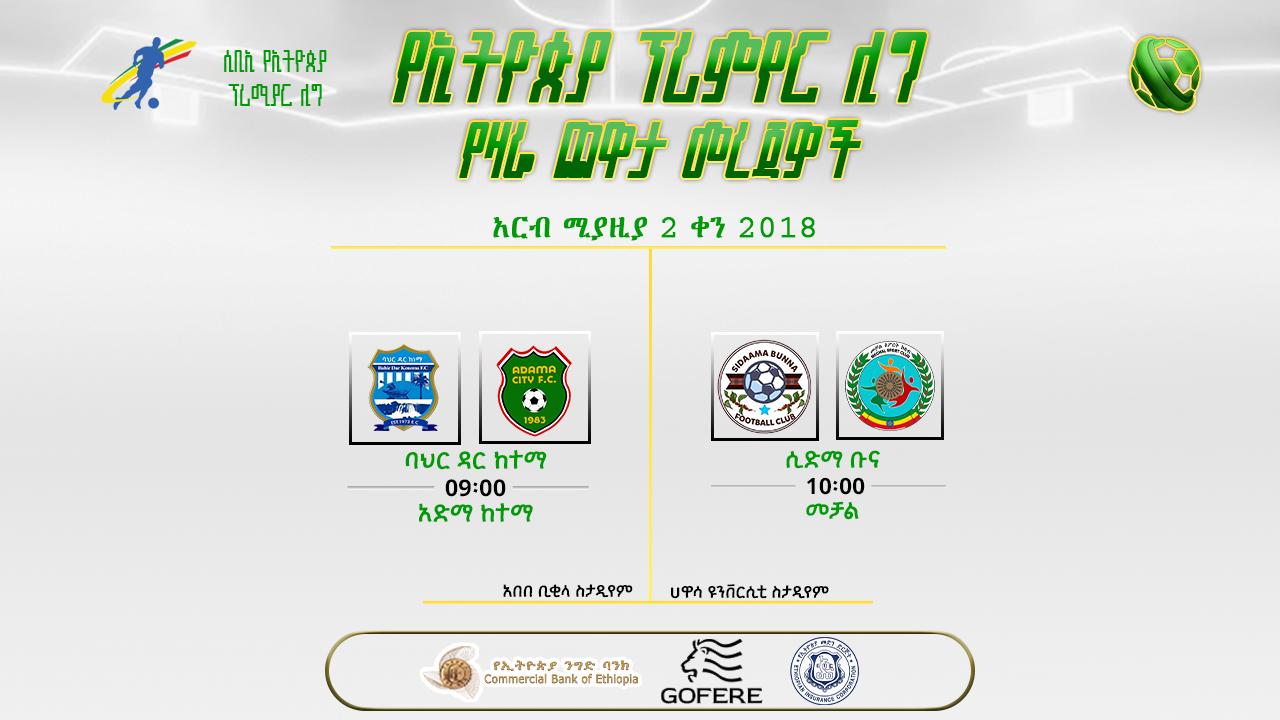 ቅድመ ጨዋታ መረጃዎች | የ26ኛ ሳምንት የመጨረሻ ቀን ጨዋታዎች