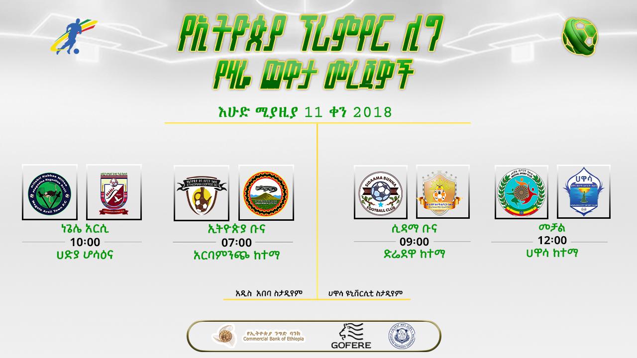 ቅድመ ጨዋታ መረጃዎች| የ28ኛ ሳምንት የሁለተኛ ቀን ጨዋታዎች