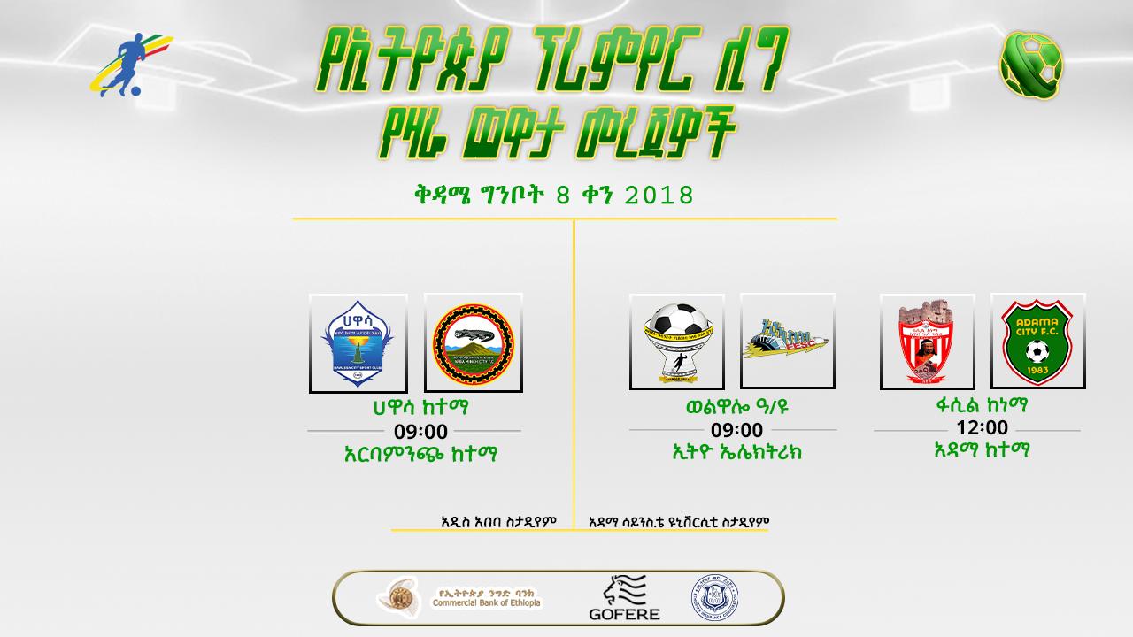 መረጃዎች| የ32ኛ ሳምንት የመጨረሻ ቀን ጨዋታዎች