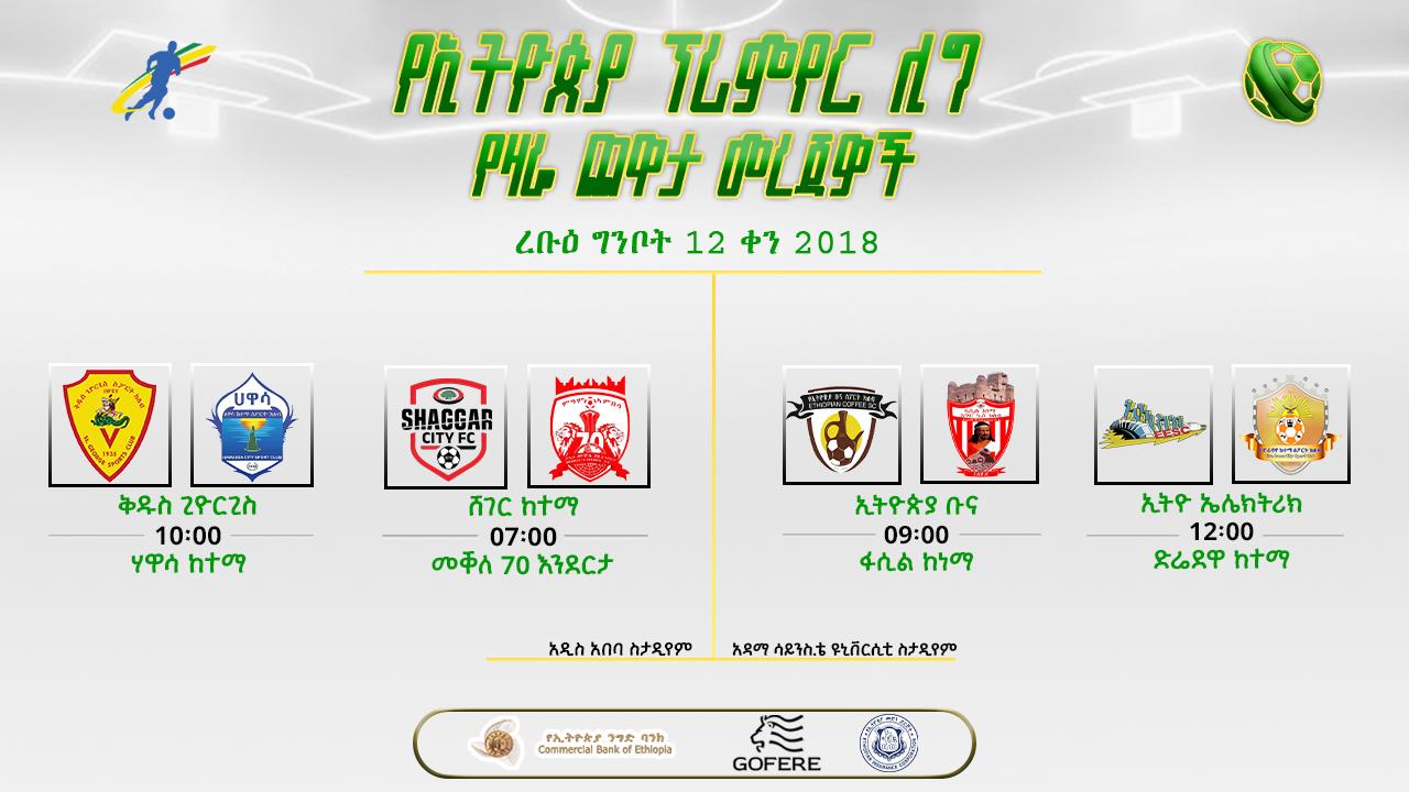 መረጃዎች | የ33ኛ ሳምንት የሁለተኛ ቀን ጨዋታዎች