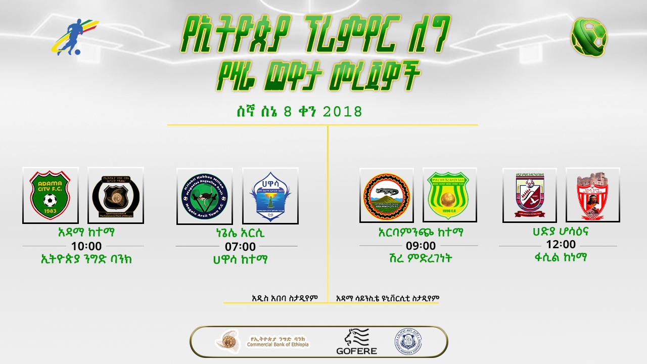 መረጃዎች | የ35ኛ ሳምንት የሁለተኛ ቀን ጨዋታዎች