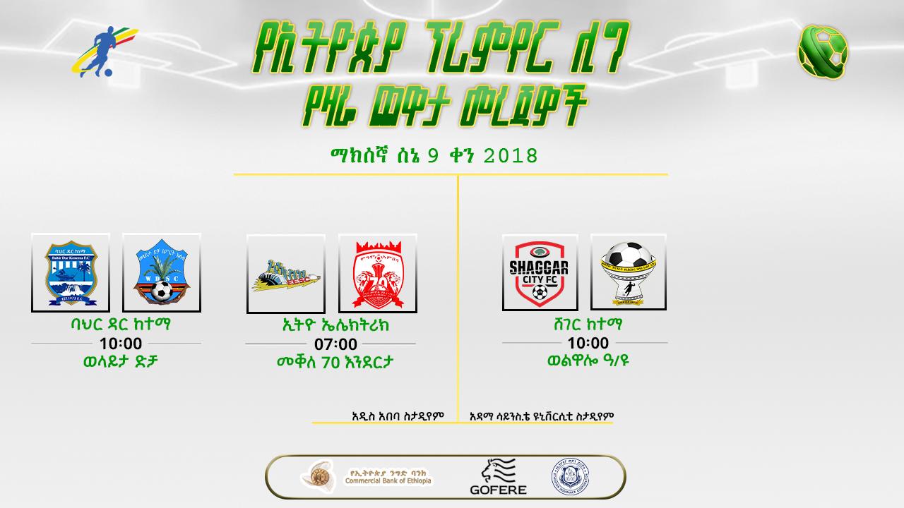 የቅድመ ጨዋታ መረጃ | የ35ኛ ሳምንት የመጨረሻ ቀን ጨዋታዎች